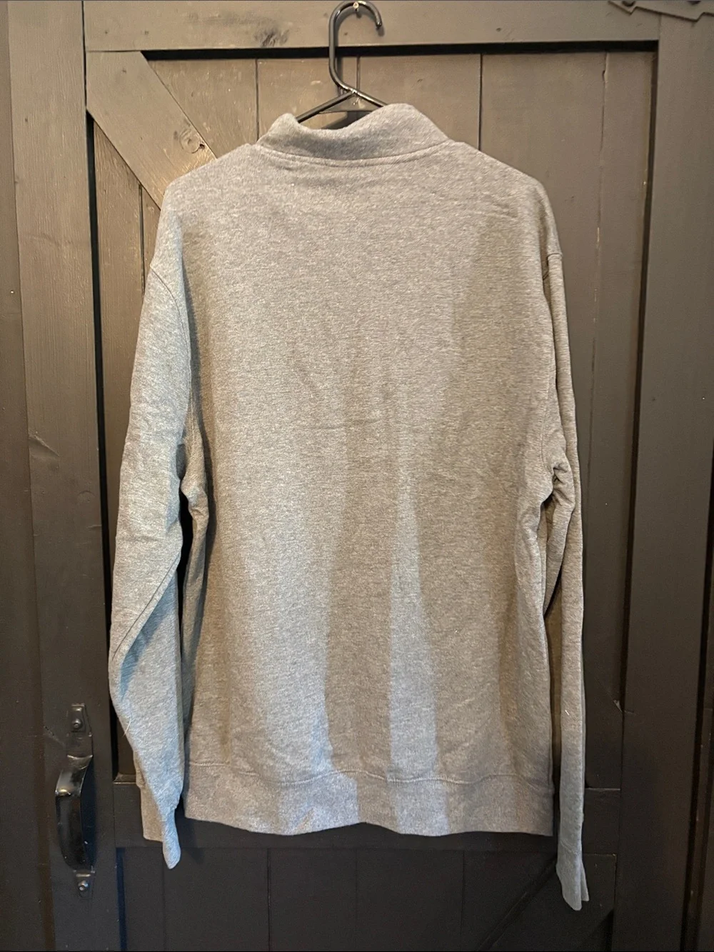 Colosseum Gray Quarter-Zip Pullover with Maroon Zipper and Gold Logo